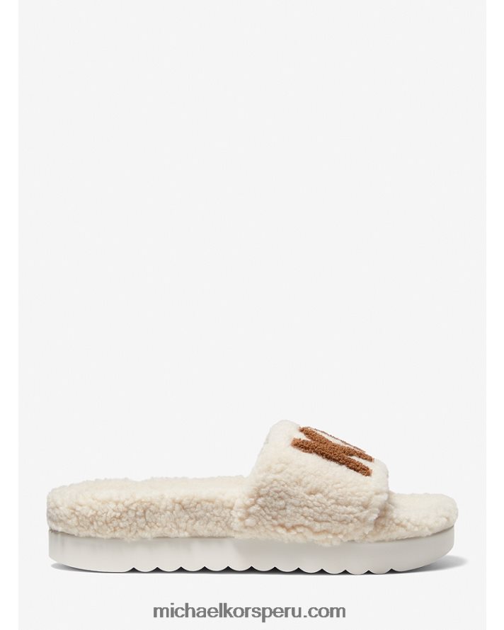 Z48V2344 natural mujer Michael Kors sandalias tyra sherpa