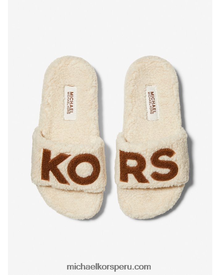 Z48V2344 natural mujer Michael Kors sandalias tyra sherpa