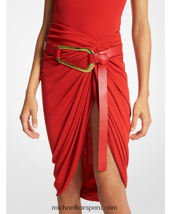 Z48V3882 amapola unisexo Michael Kors cinturon de piel colección angelina