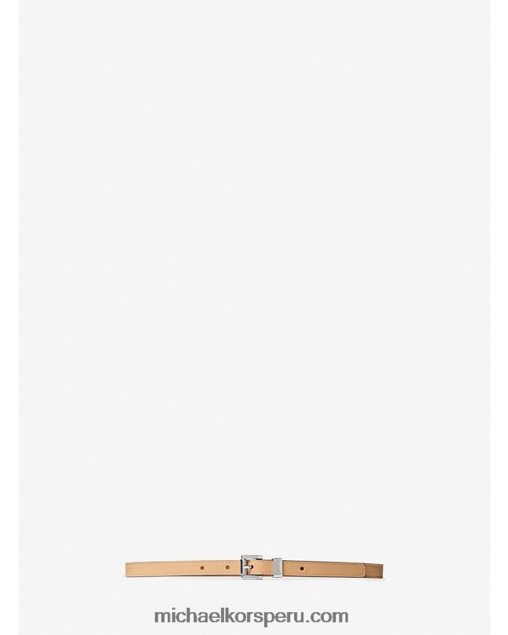 Z48V3906 bronceado unisexo Michael Kors cinturón de colección de cuero
