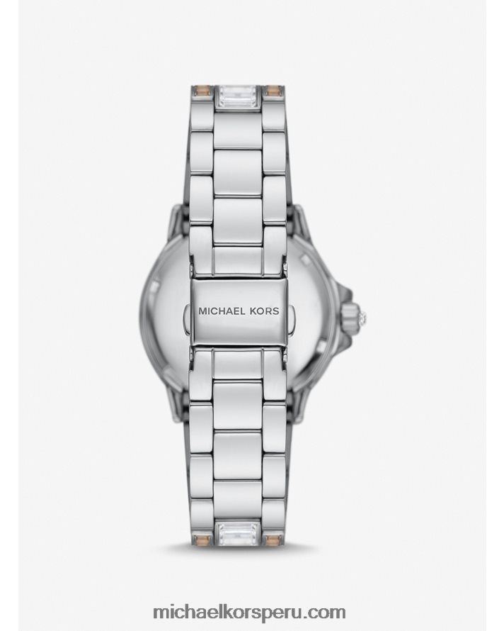 Z48V3954 Dos tonos unisexo Michael Kors reloj mini everest pave de edición limitada