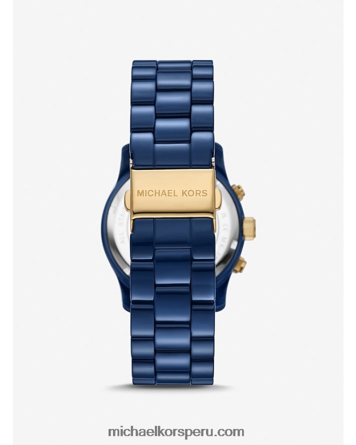 Z48V3959 azul unisexo Michael Kors reloj de pista