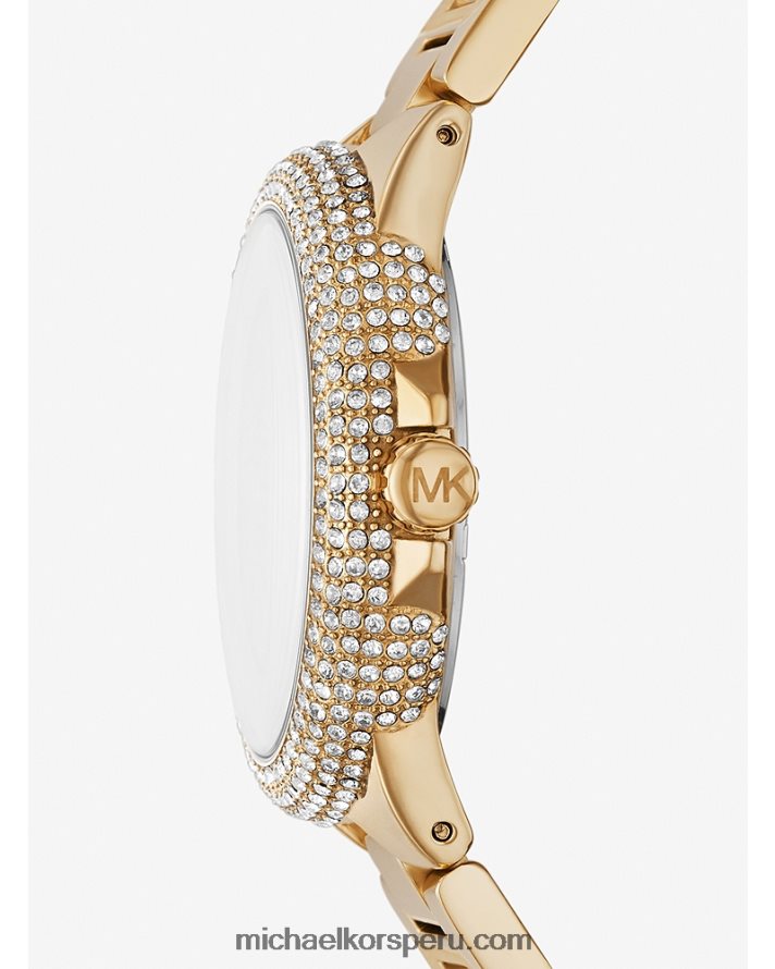 Z48V3967 oro unisexo Michael Kors reloj camille ombre pavé extragrande