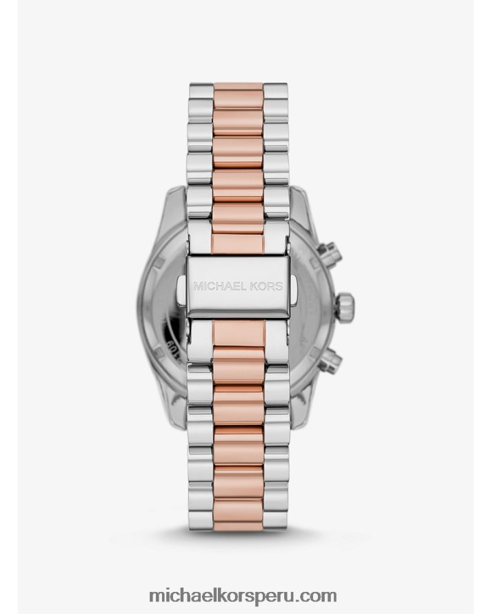 Z48V3972 Dos tonos unisexo Michael Kors reloj lexington