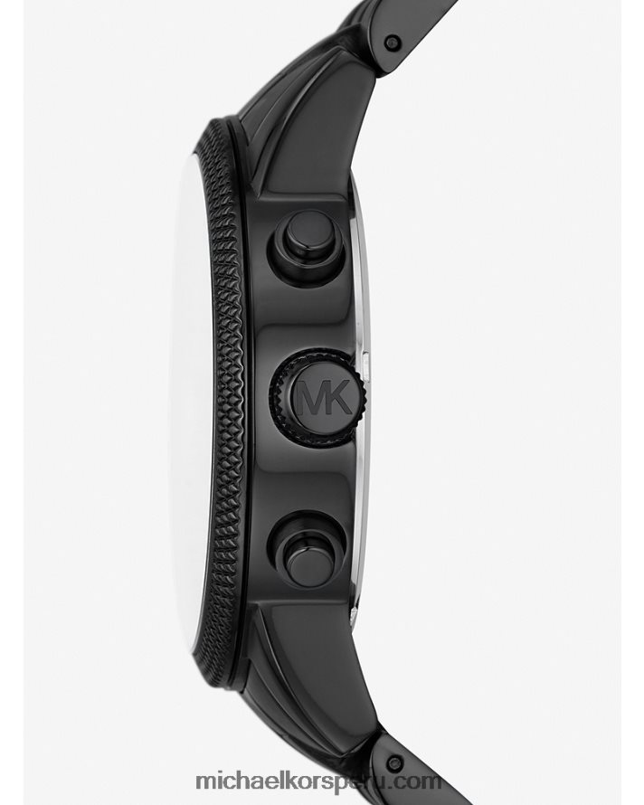 Z48V3977 negro unisexo Michael Kors reloj hutton de gran tamaño