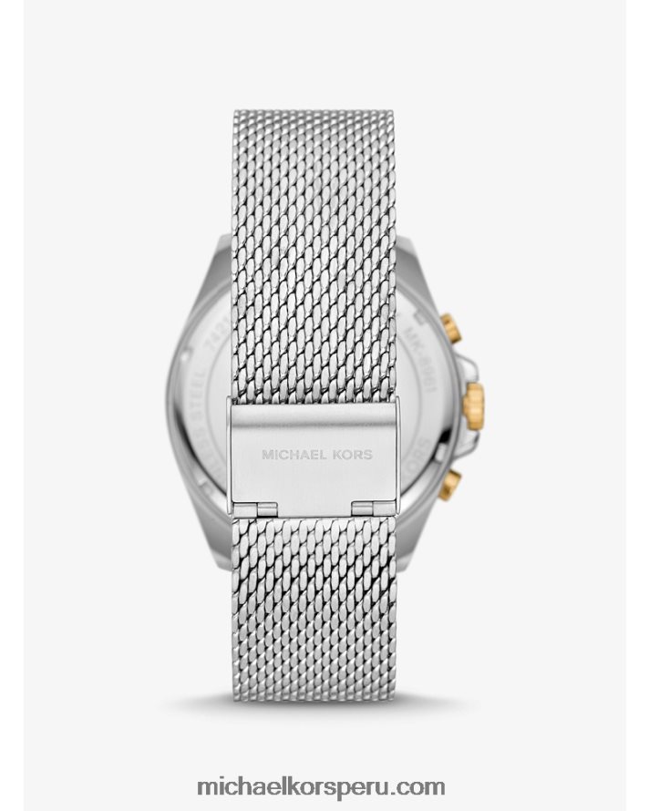 Z48V3979 marrón unisexo Michael Kors set de regalo de reloj de malla brecken extragrande