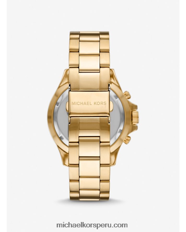 Z48V3987 oro unisexo Michael Kors reloj everest de gran tamaño