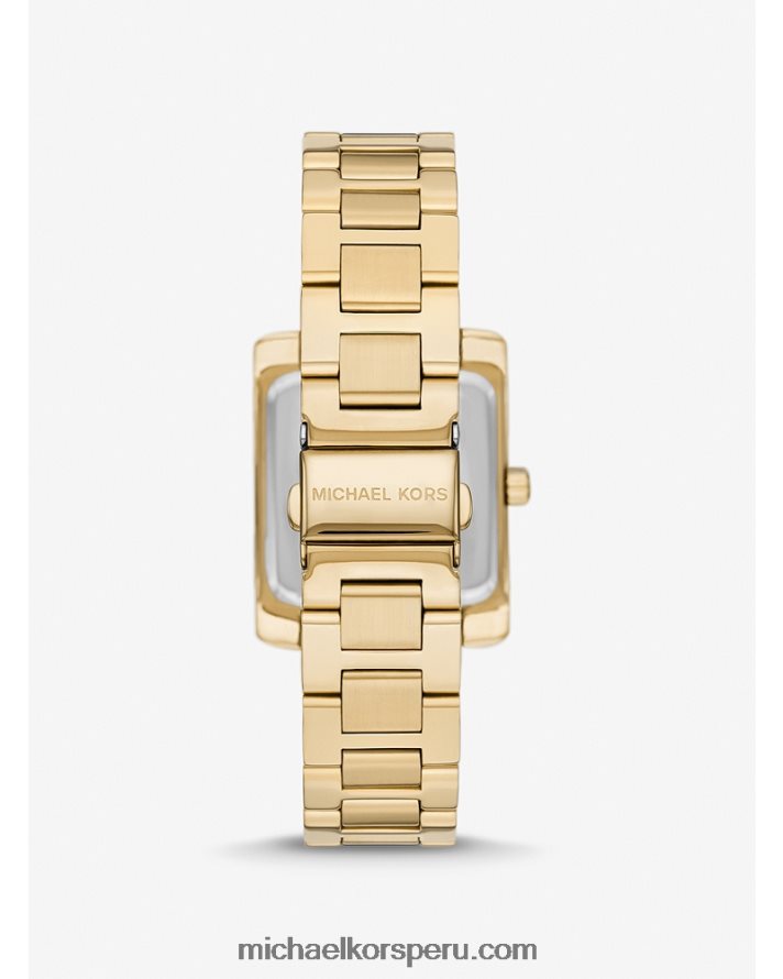 Z48V4002 oro unisexo Michael Kors reloj extragrande en tono dorado con pavé de esmeril