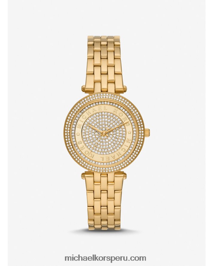 Z48V4023 oro unisexo Michael Kors reloj mini darci pave
