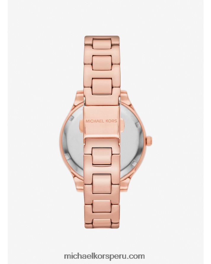 Z48V4026 oro rosa unisexo Michael Kors set de regalo de reloj y pulsera liliane pave