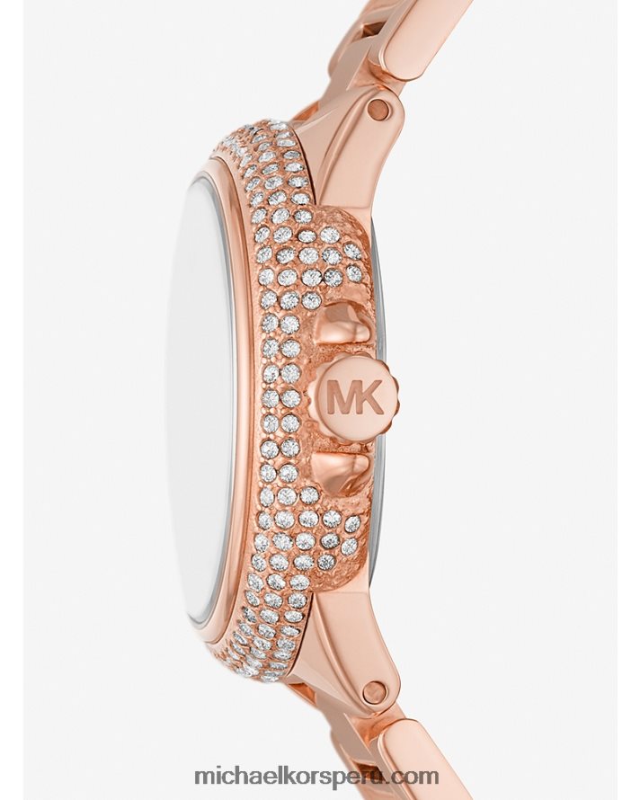 Z48V4032 oro rosa unisexo Michael Kors mini reloj camille pave