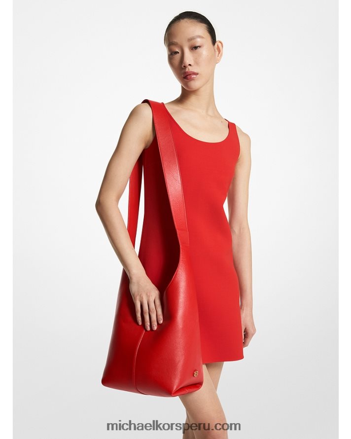 Z48V3766 amapola unisexo Michael Kors bolso hobo mediano colección dede de piel