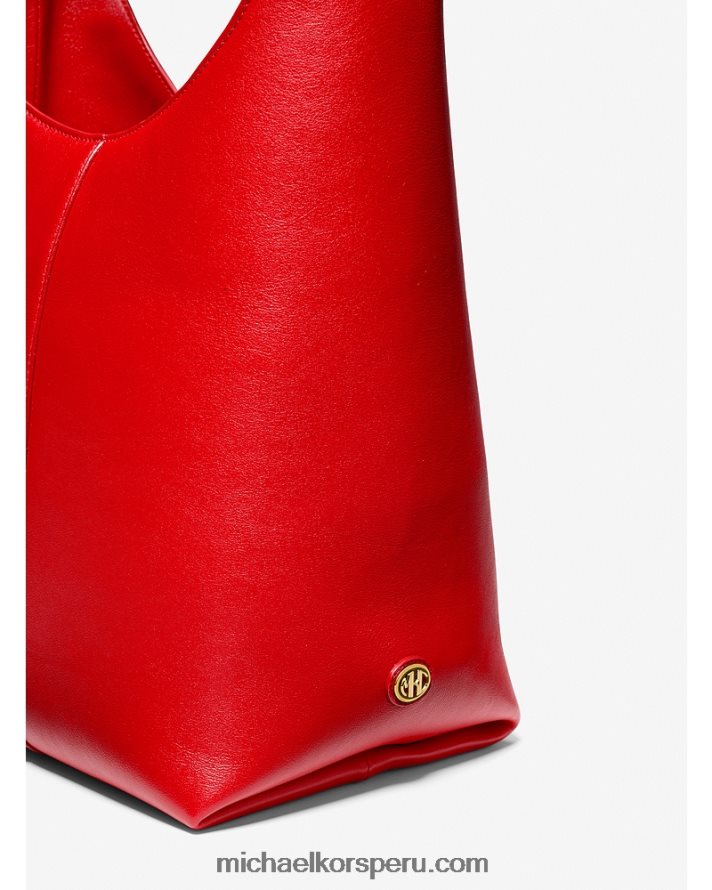 Z48V3766 amapola unisexo Michael Kors bolso hobo mediano colección dede de piel