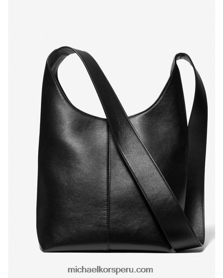 Z48V3768 negro unisexo Michael Kors bolso hobo mediano colección dede de piel