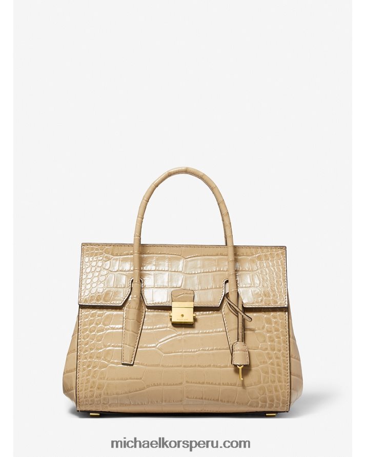 Z48V3797 duna unisexo Michael Kors bolso satchel mediano collection campbell de piel repujada de cocodrilo