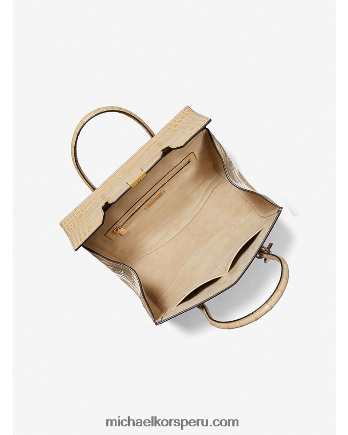 Z48V3797 duna unisexo Michael Kors bolso satchel mediano collection campbell de piel repujada de cocodrilo