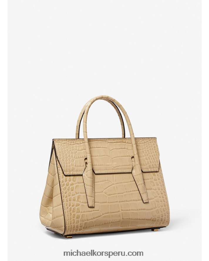 Z48V3797 duna unisexo Michael Kors bolso satchel mediano collection campbell de piel repujada de cocodrilo