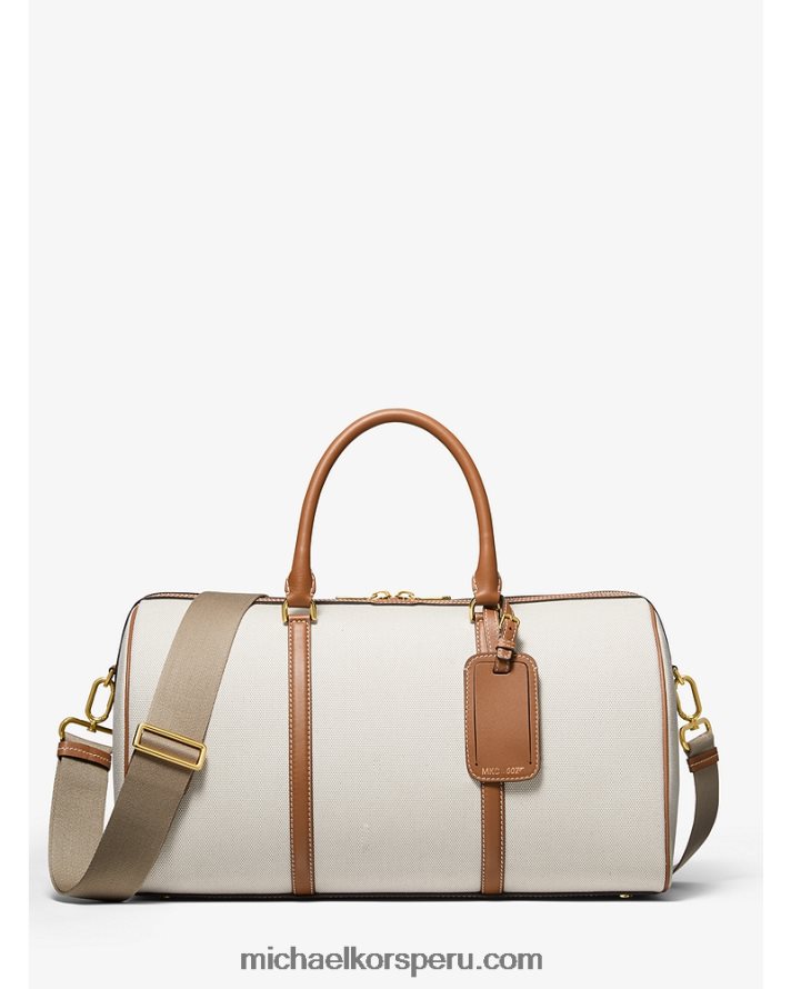 Z48V3812 equipaje unisexo Michael Kors bolso de fin de semana de piel y lona de algodón bond colección mkc y 007
