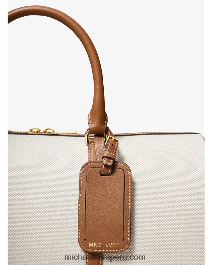 Z48V3812 equipaje unisexo Michael Kors bolso de fin de semana de piel y lona de algodón bond colección mkc y 007