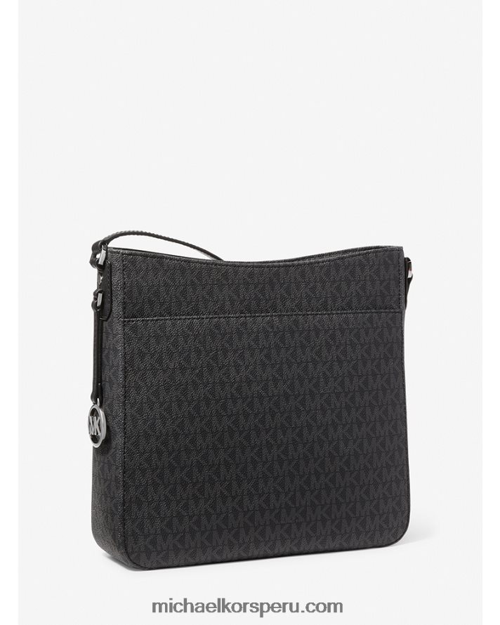 Z48V3946 negro unisexo Michael Kors bolso messenger jet set travel con logo grande