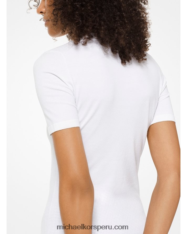 Z48V3690 Blanco óptico unisexo Michael Kors camiseta collection de viscosa elástica