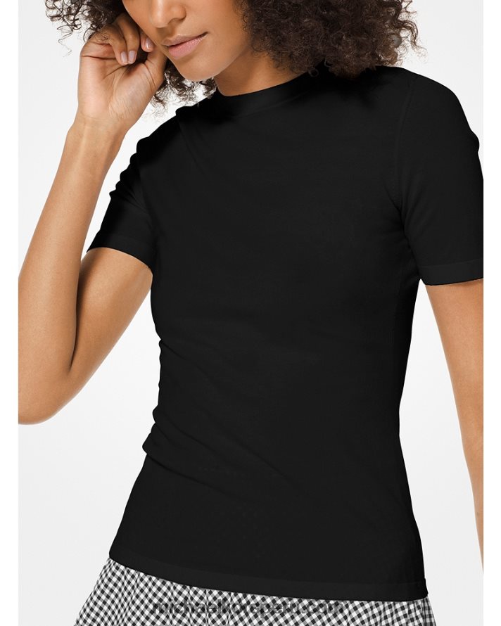 Z48V3692 negro unisexo Michael Kors camiseta collection de viscosa elástica