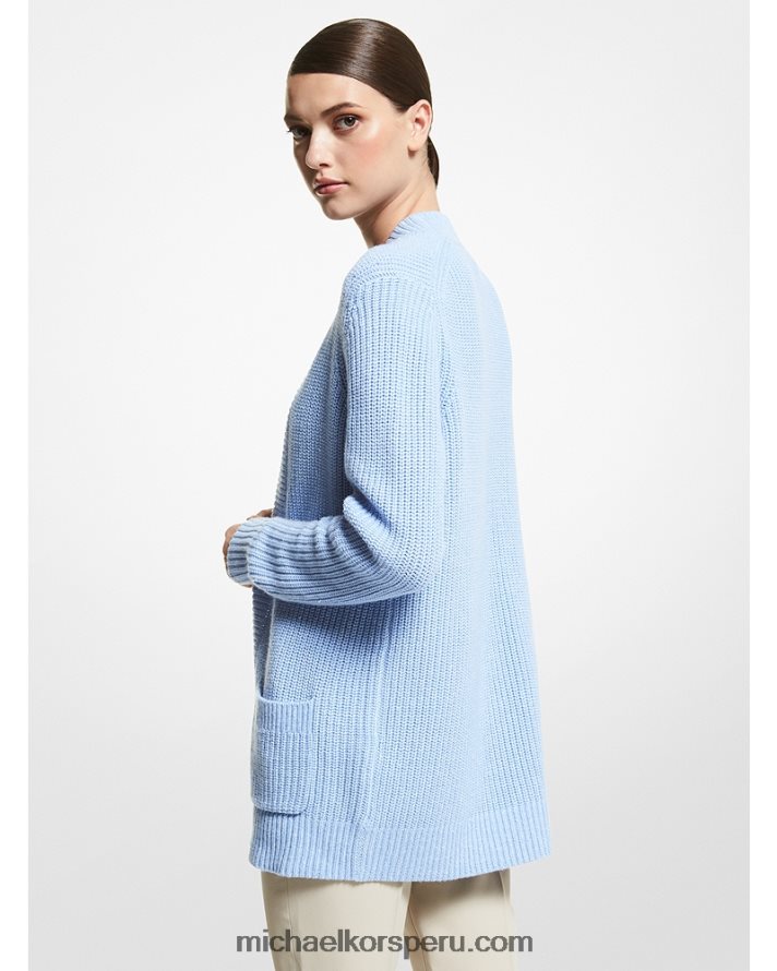 Z48V3665 azul oxford unisexo Michael Kors Cárdigan Collection en mezcla de Cachemira