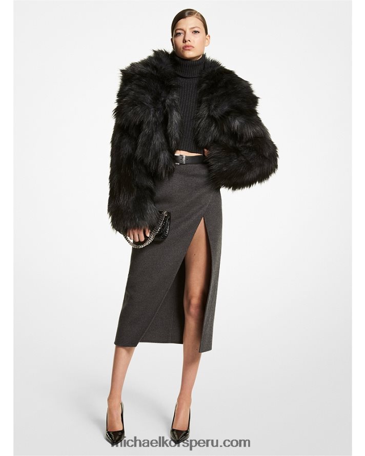 Z48V3651 carbón unisexo Michael Kors colección bolero imitación zorro