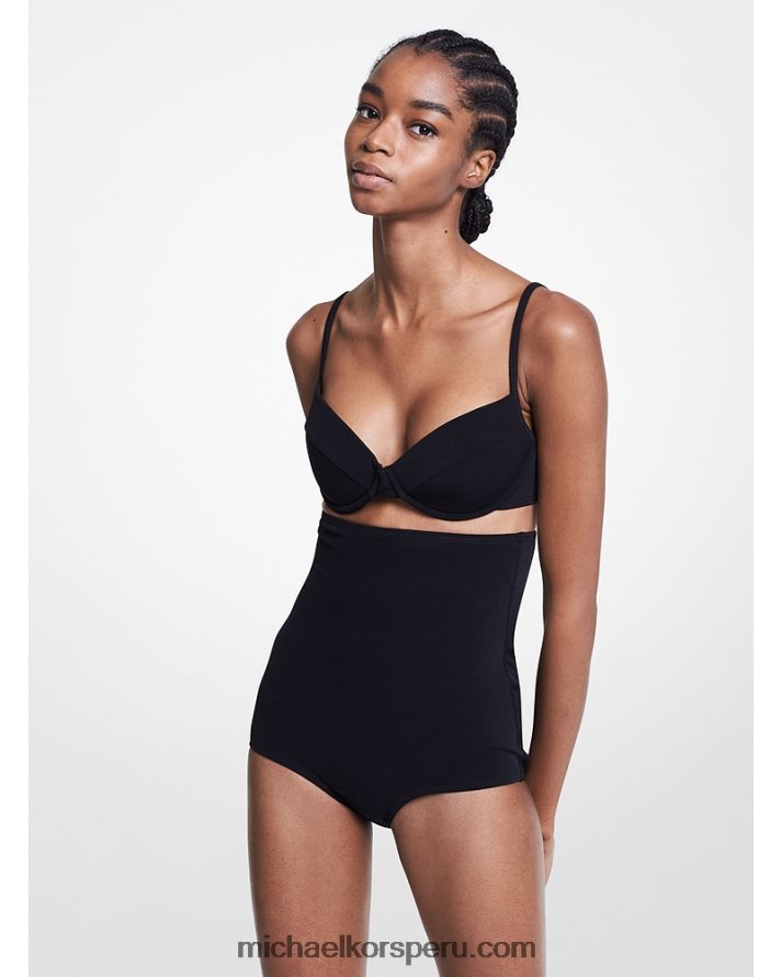 Z48V3734 negro unisexo Michael Kors conjunto sujetador y braguita de crepé stretch colección