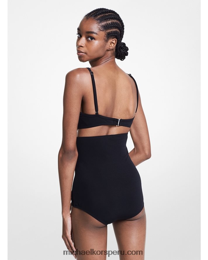 Z48V3734 negro unisexo Michael Kors conjunto sujetador y braguita de crepé stretch colección