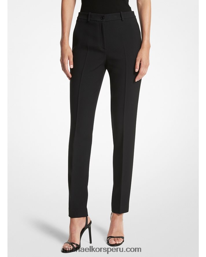 Z48V3507 negro unisexo Michael Kors pantalones samantha doble crepe sable de la colección