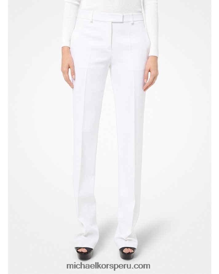 Z48V3711 Blanco óptico unisexo Michael Kors pantalones de crepe sable doble colección hansen