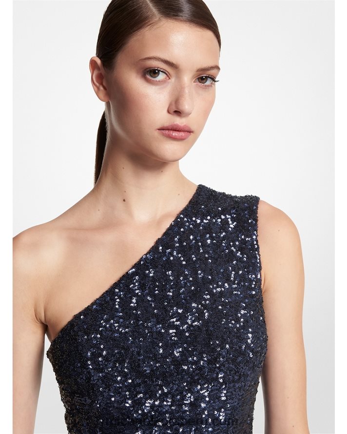 Z48V3543 Armada unisexo Michael Kors vestido de fiesta de tul elástico con lentejuelas de colección