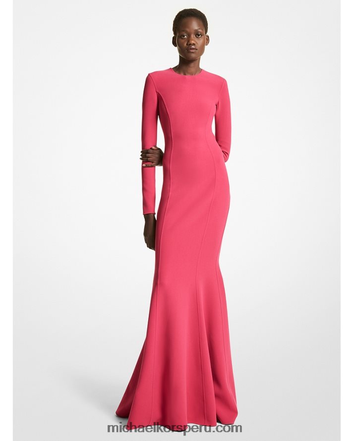 Z48V3645 fucsia unisexo Michael Kors vestido de cola de pez de lana elástica de la colección