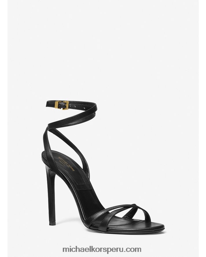 Z48V3818 negro unisexo Michael Kors sandalia colección chrissy piel