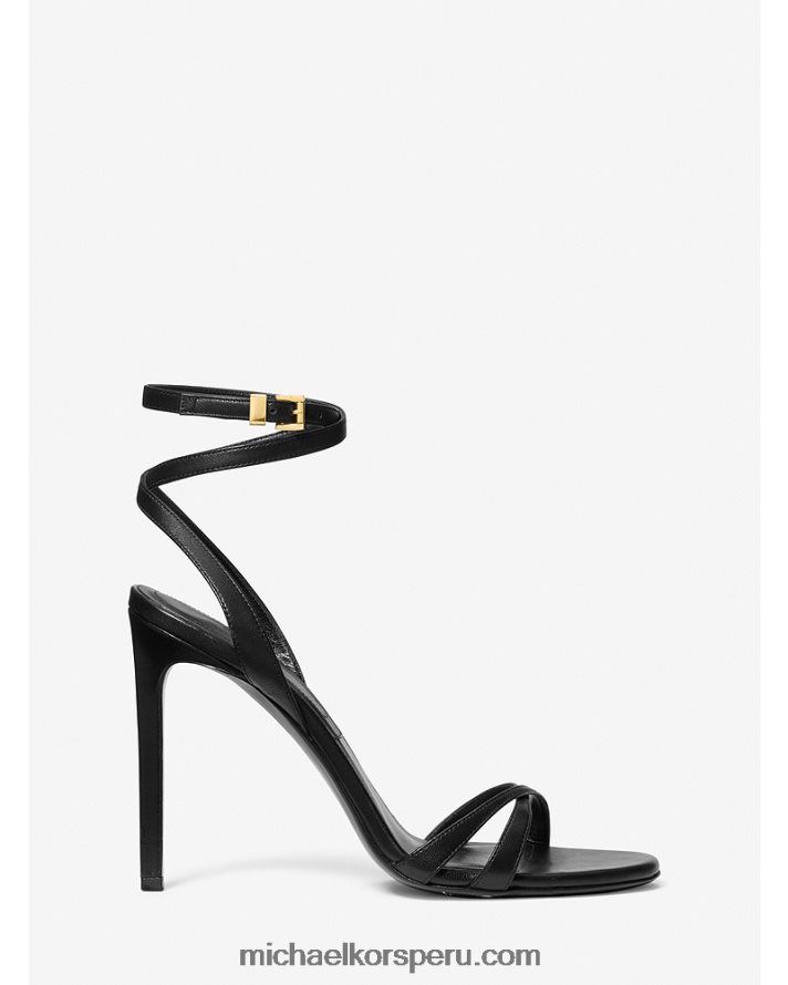 Z48V3818 negro unisexo Michael Kors sandalia colección chrissy piel