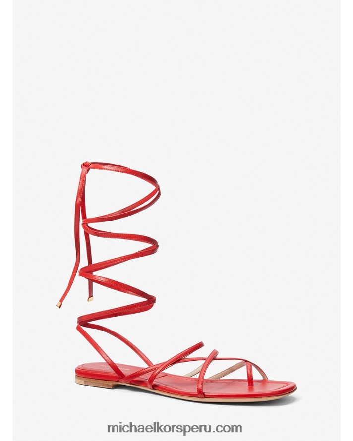 Z48V3823 amapola unisexo Michael Kors sandalia gladiadora colección piel jade