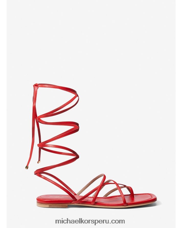 Z48V3823 amapola unisexo Michael Kors sandalia gladiadora colección piel jade